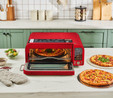 Karaca Multicrust Artisan Retro Pizza Makinesi ve Airfryer Metallic Red