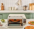 Karaca Multicrust Artisan Retro Pizza Makinesi ve Airfryer Cream