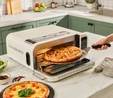 Karaca Multicrust Artisan Retro Pizza Makinesi ve Airfryer Cream