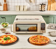 Karaca Multicrust Artisan Retro Pizza Makinesi ve Airfryer Cream