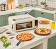 Karaca Multicrust Artisan Retro Pizza Makinesi ve Airfryer Cream