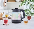 Karaca Glass Tea xl 2 in 1 35 Bardak Aile Boyu Renkli Camlı Çay Makinesi ve Su Isıtıcı Opal 1900w