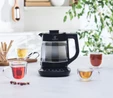 Karaca Çaysever 3 in 1 Konuşan Renkli Camlı Çay Makinesi Su Isıtıcı ve Mama Suyu Hazırlama 1700w Graphite