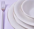 Karaca Stream Bone Realto 60 Parça 12 Kişilik Yemek Takımı Gold