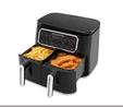 Karaca Air Pro Cook Duo Ev Yemeği XXXL 8 Litre Airfryer Black Chrome 8 Kişilik