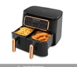 Karaca Air Pro Cook Duo Ev Yemeği XXXL 8 Litre Airfryer Black Copper 8 Kişilik