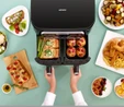 Karaca Air Pro Cook Duo Ev Yemeği XXXL 8 Litre Airfryer Black Copper 8 Kişilik