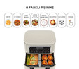 Karaca Air Pro Cook Duo Ev Yemeği XXXL 8 Litre Airfryer Starlight 8 Kişilik