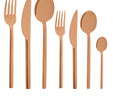 Jumbo 8100 84 Parça 12 Kişilik Çatal Kaşık Bıçak Takımı Titanyum Bronz