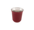 Jumbo Glory 7 Double Wall 2'li Termo Çelik Fincan 80 ml - Kırmızı