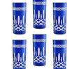 Jumbo Double Face 6 Parça Meşrubat Bardağı Mavi