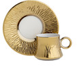 Jumbo Kaktüs Titanyum Gold Fincan Takımı