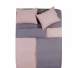 Karaca Home Basic Gül Kurusu Koyu Gri %100 Pamuk Çift Taraflı Tek Kişilik Nevresim Takımı