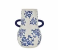 Karaca Home Cannes Vazo Mavi Beyaz 20,8x17,4x26,8 cm