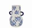 Karaca Home Cannes Vazo Mavi Beyaz 20,8x17,4x26,8 cm