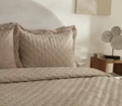 Karaca Home Taylor Çift Kişilik Yatak Örtüsü Seti Bej