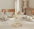 Karaca Home Siela 3'lü Şamdan Gold