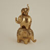 Karaca Home Elephant Biblo Gold 18X10,5X30,3 CM