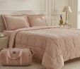 Karaca Home Flufy Çift Kişilik Soft Dream Comfort Set/Uyku Seti Pudra