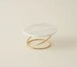 Karaca Home Angelina Mermer Dekoratif Mumluk Gold 17x9 cm
