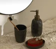 Karaca Home Tracy 3'lü Banyo Aksesuar Seti Siyah 