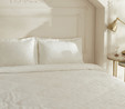 Karaca Home White Collection Viole Çift Kişilik Nevresim Takımı Beyaz