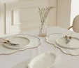 Karaca Home Pera Amerikan Servisi 6'lı Gold 32x48cm