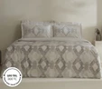 Karaca Home Chain %100 Pamuk 120 Tel Çift Kişilik Saten Nevresim Takımı Gri