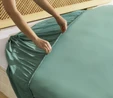 Karaca Home %100 Pamuk Penye Lastikli Çarşaf Tek Kişilik Yeşil