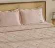 Karaca Home Myra Çift Kişilik Çiçekli Yatak Örtüsü Pudra