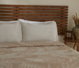 Karaca Home Leafy Sea Müslin Çift Kişilik Tek Pike Bej