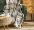 Karaca Home Flanel Throw Tv Battaniyesi Bej/Siyah