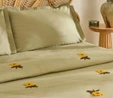 Karaca Home Sunflower %100 Pamuk Müslin Çift Kişilik Pike Takımı Adaçayı 