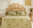Karaca Home Sunflower %100 Pamuk Müslin Çift Kişilik Pike Takımı Adaçayı 