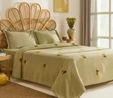 Karaca Home Sunflower %100 Pamuk Müslin Çift Kişilik Pike Takımı Adaçayı 