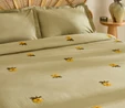 Karaca Home Sunflower %100 Pamuk Müslin Çift Kişilik Pike Takımı Adaçayı 