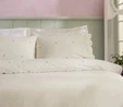 Karaca Home Nellie Nakışlı %100 Pamuk Çift Kişilik Nevresim Takımı Beyaz