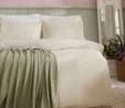 Karaca Home Nellie Nakışlı %100 Pamuk Çift Kişilik Nevresim Takımı Beyaz