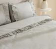 Karaca Home Viento %100 Pamuk Çift Kişilik Nevresim Takımı Gri