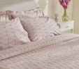 Karaca Home Vivien Brodeli %100 Pamuk Çift Kişilik Nevresim Takımı Pudra