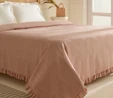 Karaca Home Maye %100 Pamuk Fırfırlı Çift kişilik Tek Pike Somon 