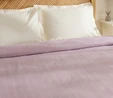 Karaca Home Maye %100 Pamuk Fırfırlı Çift kişilik Tek Pike Mürdüm