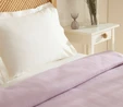Karaca Home Maye %100 Pamuk Fırfırlı Çift kişilik Tek Pike Mürdüm