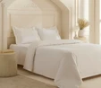 Karaca Home White Coll Eloras %100 Pamuk Çift Kişilik Nevresim Takımı Beyaz