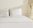 Karaca Home White Collection Fiorenza %100 Pamuk Çift Kişilik Nevresim Takımı Beyaz 