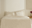 Karaca Home White Collection Rayas %100 Pamuk Nakışlı Çift Kişilik Nevresim Takımı Bej 