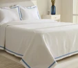 Karaca Home White Collection Doris %100 Pamuk Çift Kişilik Yatak Örtüsü Takımı Mavi 