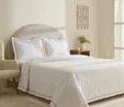 Karaca Home White Collection Doris %100 Pamuk Çift Kişilik Yatak Örtüsü Takımı Pudra
