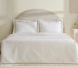 Karaca Home White Collection Doris %100 Pamuk Çift Kişilik Yatak Örtüsü Takımı Bej