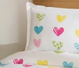 Karaca Home Young Color Heartz %100 Pamuk Tek Kişilik Pike Takımı
